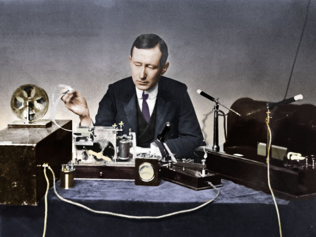 first digital marketer - Guglielmo Marconi